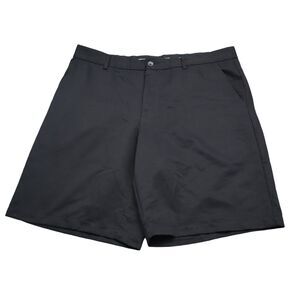 Greg Norman Shorts Mens 38 Black Casual Golfing Golf Tasso Elba Chino Flat